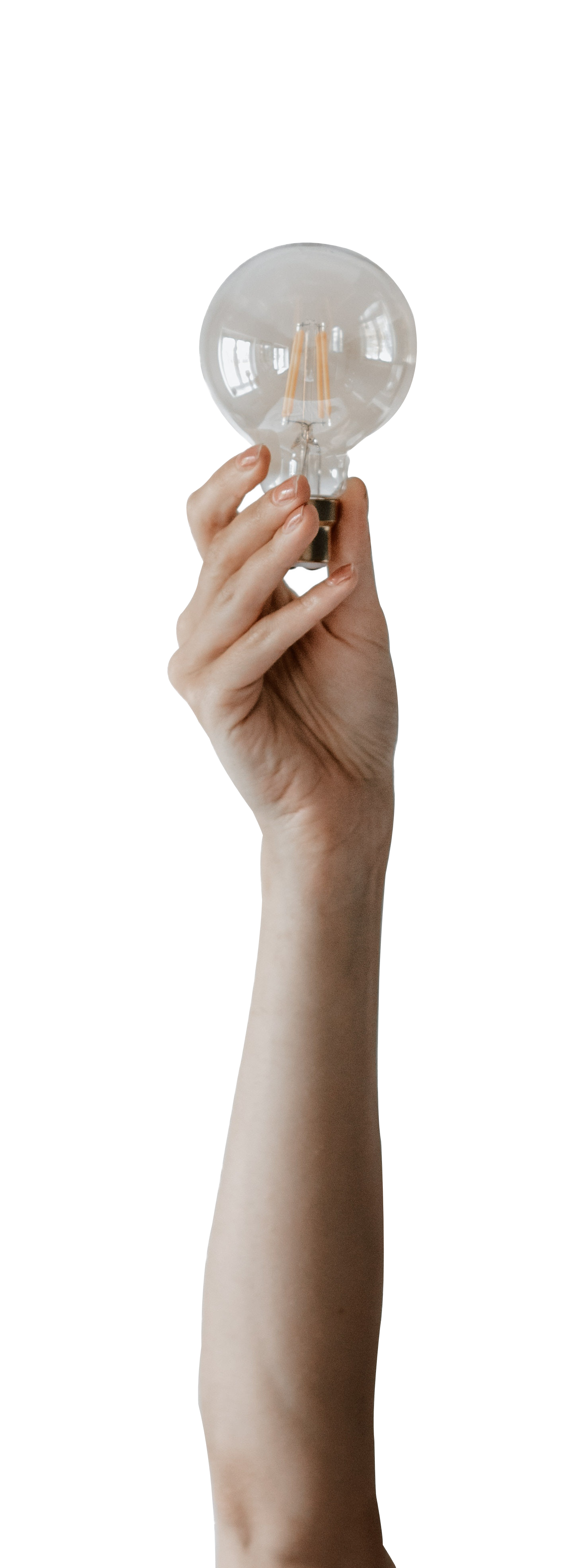 Hand Light Bulb Off